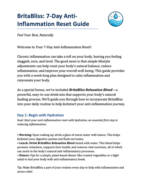 7 Day Anti-Inflammation Reset Guide